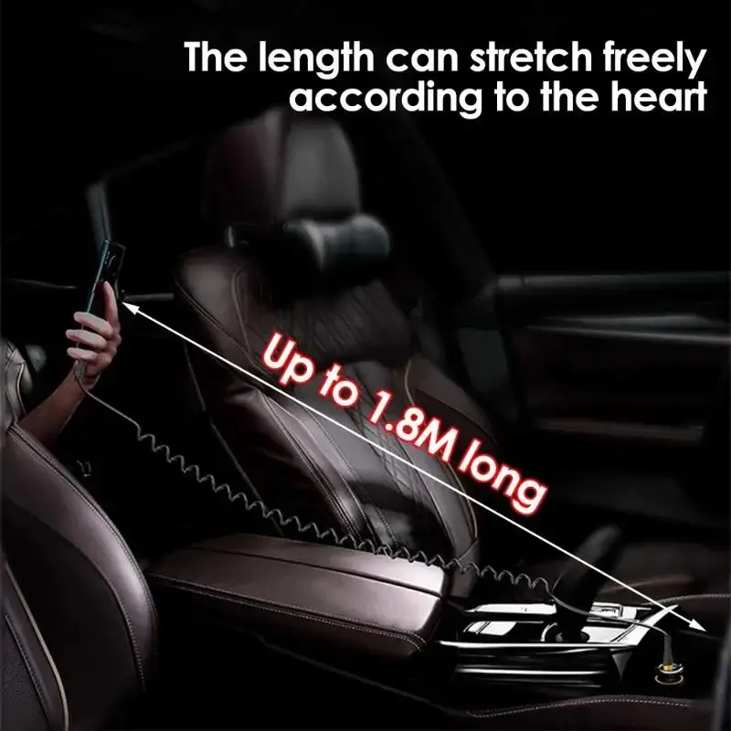 PD 120W Type C To Type C Cable 5A Fast Charge USB C Spring Car Charger Cable For iPhone 15 Series Xiaomi 12 Samsung S23 Macbook - Image 3
