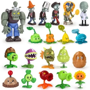 PLANTS VS ZOMBIES PVZ Pea Shooter Boss Action Figure Model Toy Dolls Shooting Dave Allstar Toy Kids Gifts For Boys