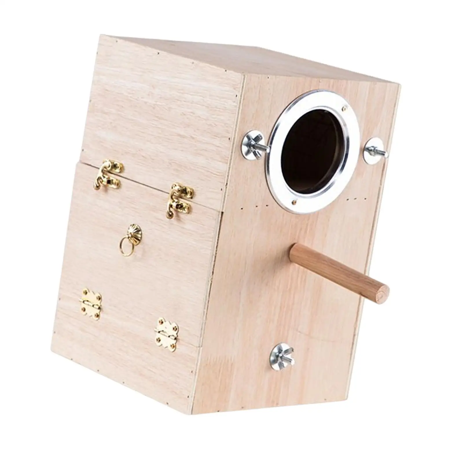 Parrot Breeding Box Bird House Parakeet Nesting Box Wooden Cage Accessories for Small Medium Birds Budgie Conures Garden Outdoor - Image 4