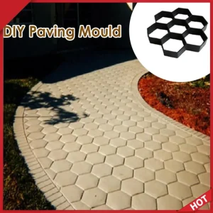 Path Maker Mold Reusable Concrete Cement Stone Design Paver Walk Mould DIY Concrete Brick Courtyard Road Pavement Mold