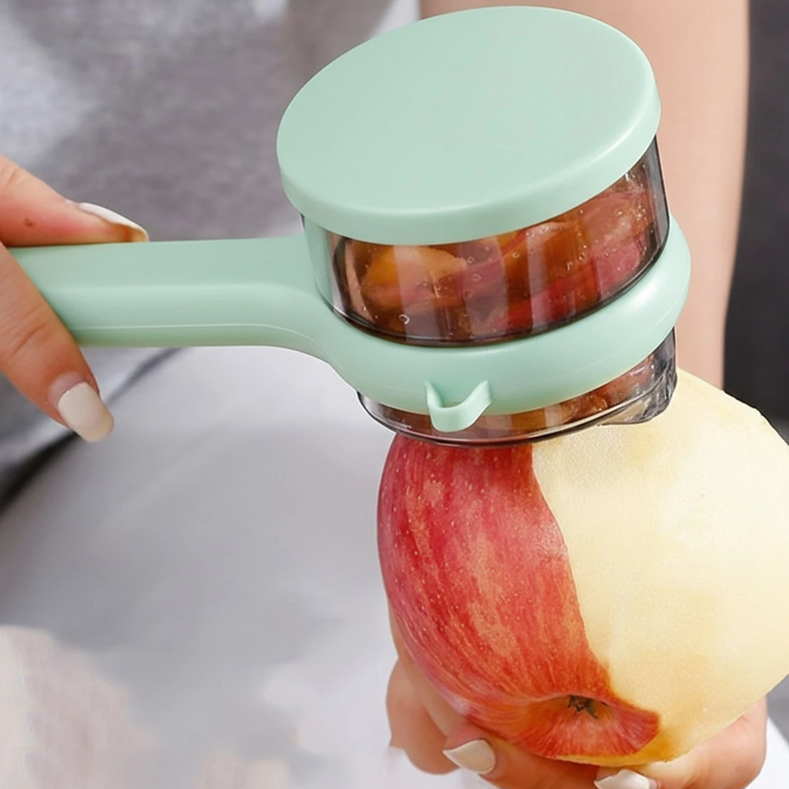 Peeler With Storage Box Fruit And Vegetable Peeler Double-Sided Stainless Steel Multi-Functional Peeler Suitable For Kitchen - Image 3