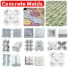 Plastic Concrete Molds Reusable DIY Road Path Paving Brick Mould Garden Path Concrete Brick Mold for Sidewalk Walkway Path Patio