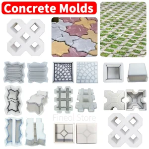 Plastic Concrete Molds Reusable DIY Road Path Paving Brick Mould Garden Path Concrete Brick Mold for Sidewalk Walkway Path Patio