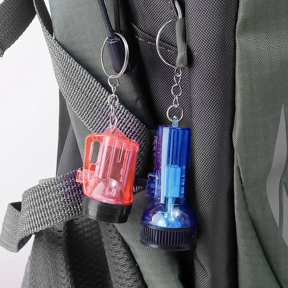 Portable Mini Flashlight with Keychain Ultra-Bright Long-Range Torch Light with Batteries Outdoor Hiking Emergency Pocket Lamp - Image 4