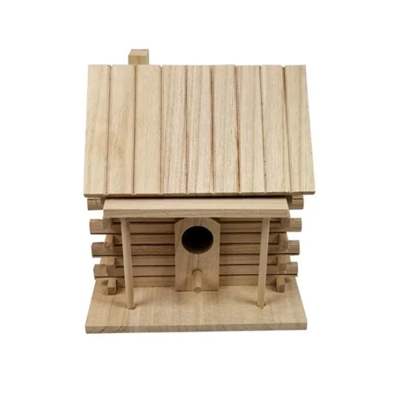 Practical Bird Cage Accessories Birdhouses For Outside Wooden Bird House Nesting Box Hanging Bird Nests Home Garden Decoration - Image 6
