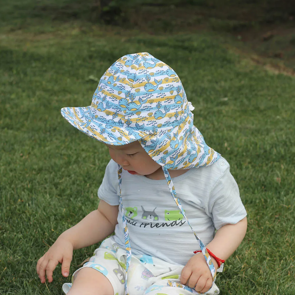 Quick-drying Baby Sun Hat Adjustable Summer Baby Cap for Boys Travel Beach Baby Girl Hat Kids Infant Accessories Children Hats - Image 6