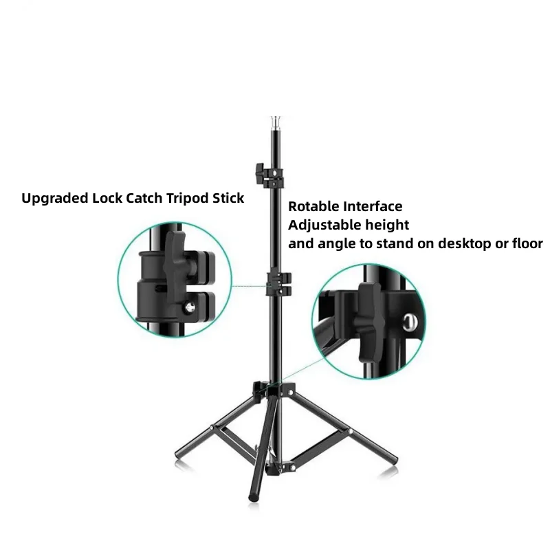 RP01-B Heavy Duty Metal Alloy Light Stand 160cm Tripod for Photo Studio Softbox Video Flash Reflector Lighting Background Stand - Image 3