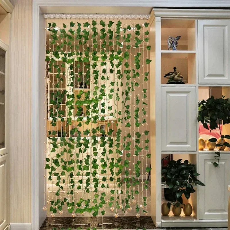 Realistic Greenery Vines with 20 LED String Lights Indoor Outdoor Decor for New Year Wall Home Room Office Birthday Party - Image 3