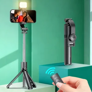 Roreta 3 IN 1 Wireless Bluetooth Selfie Stick tripod monopod stand Phone holder outdoor travel Mobile Phone Live Streaming