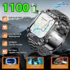 Rugged Military Outdoor Sports Smart Watch Health Monitoring Voice Assistant Bluetooth Call LED Flashlight NEW Smartwatch MA27