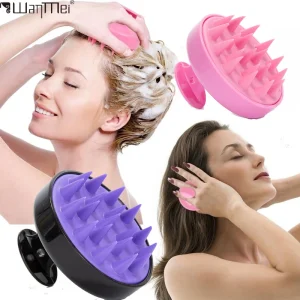 Silicone Shampoo Brush Scalp Antipruritic Massage Hair Washing Combs Body Cleansing Exfoliator Bathing Brushes Hairdressing Tool