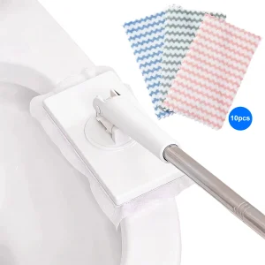 Snap Grip Mini Mop Multi Surface Floor Mopping and Sweeping No Wash Lazy Mop for House Wall Bathroom Toilet Corners Cleaning