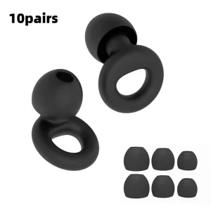 Soft Reusable Soundproof Ear Tips Silicone Ear Plugs Noise Reductio Mute Earplugs For Sleeping Swimming Work Hearing Protectionn