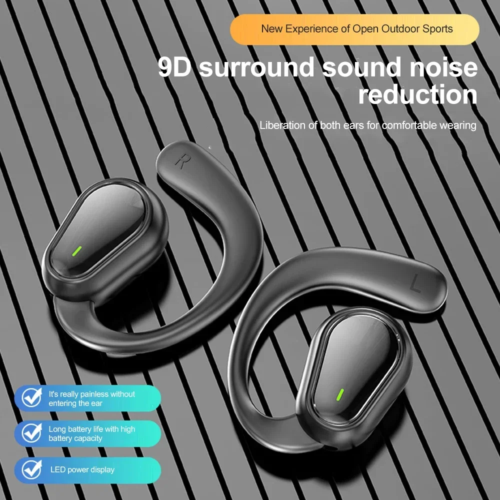 Sport Open Wireless Earhook Headphones OWS Bluetooth 5.3 Earphones HiFi Stereo Headset Noise Reduction Earbuds with Mic HD Voice - Image 4