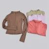 Spring/Summer Best-Selling Women’s Jackets Coats Stand-Up Collar Yoga Wear Jacket Women’s Cycling Top Stretchy Short Sports Coat
