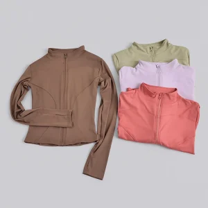 Spring/Summer Best-Selling Women’s Jackets Coats Stand-Up Collar Yoga Wear Jacket Women’s Cycling Top Stretchy Short Sports Coat
