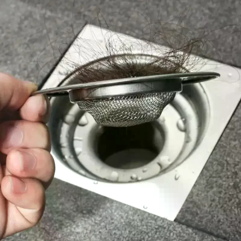 Stainless Steel Floor Drains Kitchen Food Slag Bathroom Mesh Sink Filter Strainer Hair Catcher Stopper Home Metal Drain Plugs - Image 5