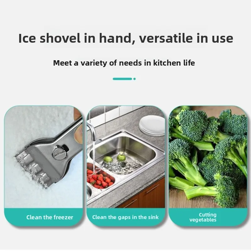 Stainless Steel Hob Scraper Kitchen Glass&Ceramic Scraper with Replacement Blades Wall Floor Window Cleaning Scraper Tools - Image 4