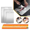 Stainless Steel Panel and Chopping Board Kitchen Household Thickened Double Sided Cutting Board Block Kneading Dough Boards