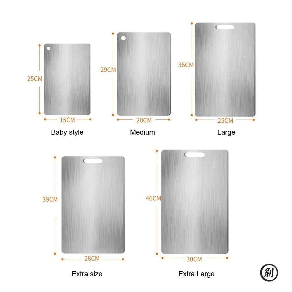 Stainless Steel Panel and Chopping Board Kitchen Household Thickened Double Sided Cutting Board Block Kneading Dough Boards - Image 5