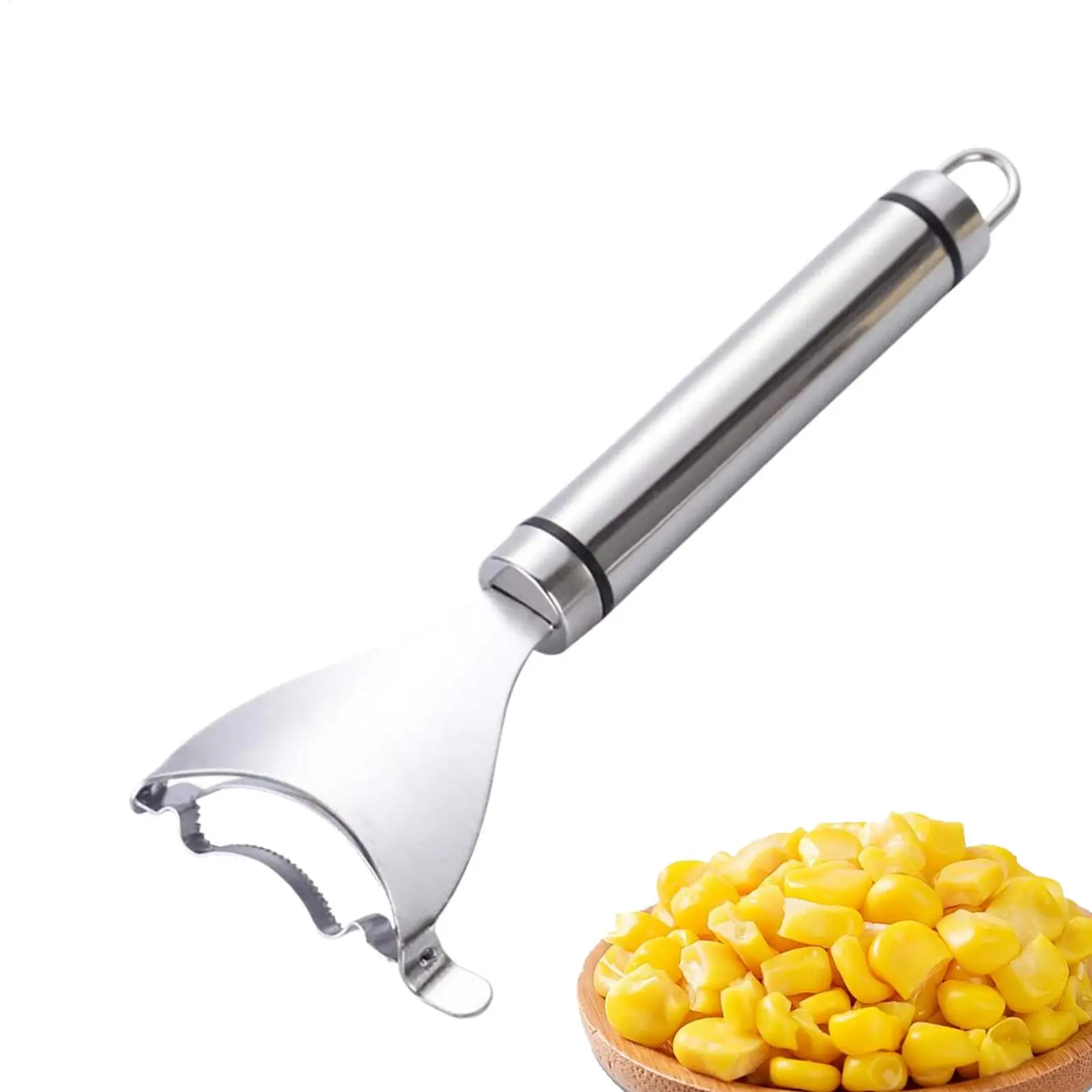 Stainless steel corn peeler serrated corn peeler thresher cutting knife kitchen fruit and vegetable Corn peeling Kitchen Gadgets - Image 2