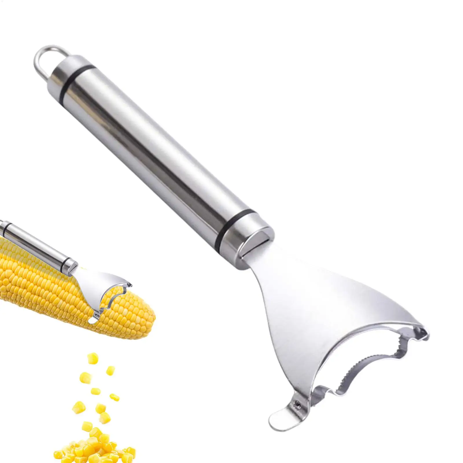 Stainless steel corn peeler serrated corn peeler thresher cutting knife kitchen fruit and vegetable Corn peeling Kitchen Gadgets - Image 3