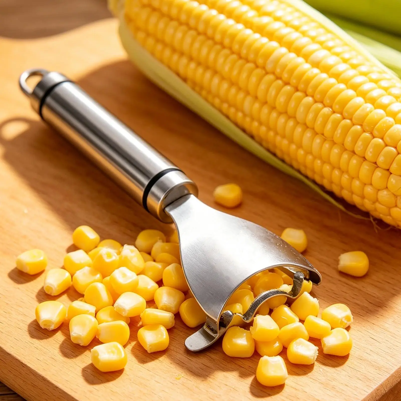 Stainless steel corn peeler serrated corn peeler thresher cutting knife kitchen fruit and vegetable Corn peeling Kitchen Gadgets