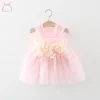 Summer Sweet Baby Girl Party Evening Dresses Wedding Flower Petal Mesh Birthday Princess Kids Costumes 0 To 3 Years Old Toddler