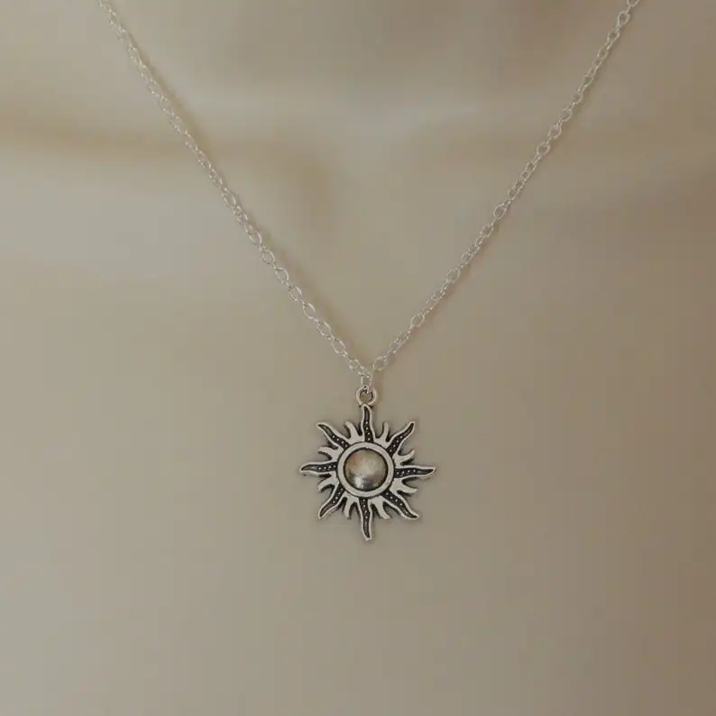 Sun and Moon Necklaces Chain Pair of Celestial Best Friends Gift for Friend Long Pendants Men Women Punk Fashion Jewelry Amulet - Image 5