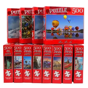 TOBEFU 500pcs Jigsaw Puzzle Decompression Assembling Picture Landscape Puzzles Toy for Adult Children Kids Game Educational Toys