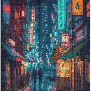 Tokyo Japan Jigsaw Puzzle 300/500/1000Pcs Wooden Puzzle for Bedroom Gameroom Livingroom Decor Holiday Birthday Gift