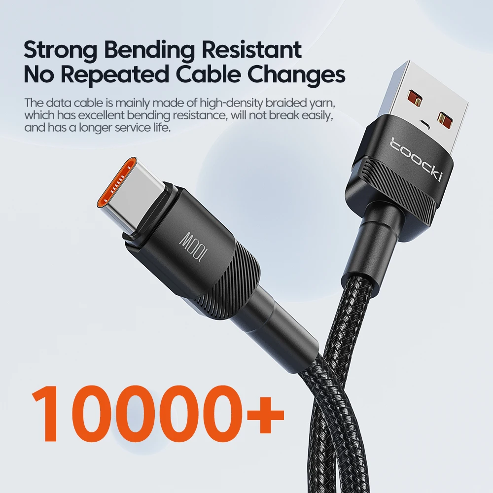 Toocki USB Type C Cable Fast Charging USB C Charger Cord Wire For iPhone 14 13 12 11 Huawei P40 P30 Realme Oppo Oneplus 1m 2m - Image 5