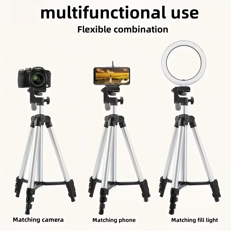 Travel Self Tripod Universal Phone Camera Tripod Stand with Bluetooth Remote Phone Clip For Canon Nikon DSLR SLR Digital Camera - Image 2