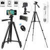 Tripods For Phone Lightweight Camera Tripod Stand with Bluetooth Selfie Remote Phone Holder Video Photography For iPhone Xiaomi