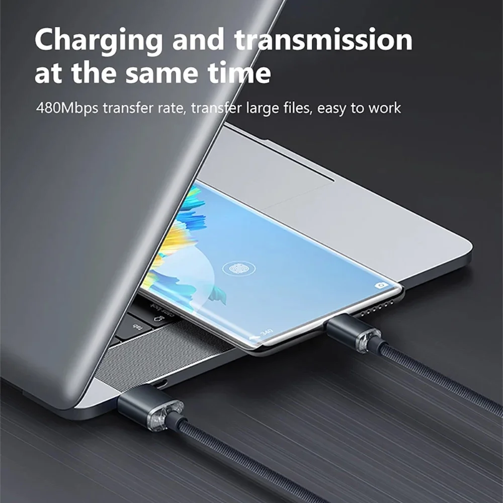 Type C to C Cable 120W PD 6A Fast Charge Data Cord For Samsung Xiaomi Huawei iPhone 15 16 17 Pro Max Android Phone Charging - Image 3