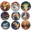 Unique Wooden Animal Jigsaw Puzzles Colorful Rabbit Cat Dog 3D Puzzle Gift Interactive Toy for Adults Kids Educational Jigsaws