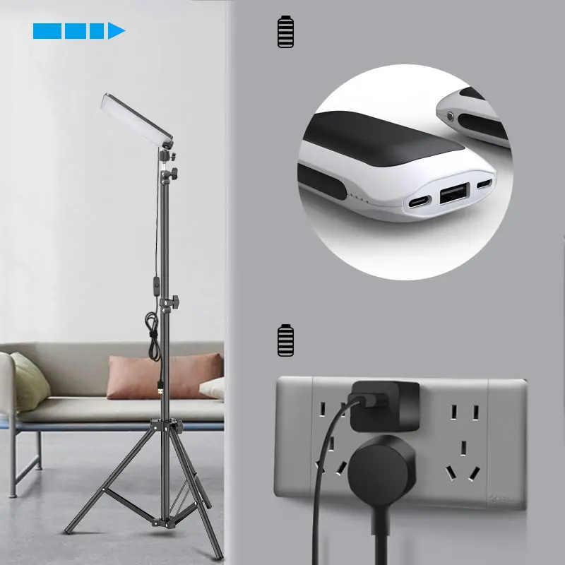 Video Light LED Selfie Light LED lamp Photography Light With Tripod Stand for Outdoor Camping Picnic Live Stream Video Photos - Image 3