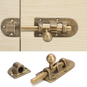 Vintage Brass Door Bolts Door Latch Hardware Tools Antique Type Door Window Bolts Buckle Sliding Lock Hardware Fittings