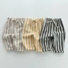 Vintage Linen Cotton Kids Pants for Toddler Girls Clothing Casual Boys Beach Pants Children Trousers Baby Stuff 0-6 Yrs