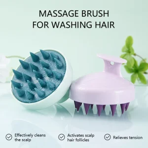 WANMEI Silicone Shampoo Brush Head Scalp Massage Comb Hair Washing Combs Bath Shower Body Massage Brushes Hair Care Tools