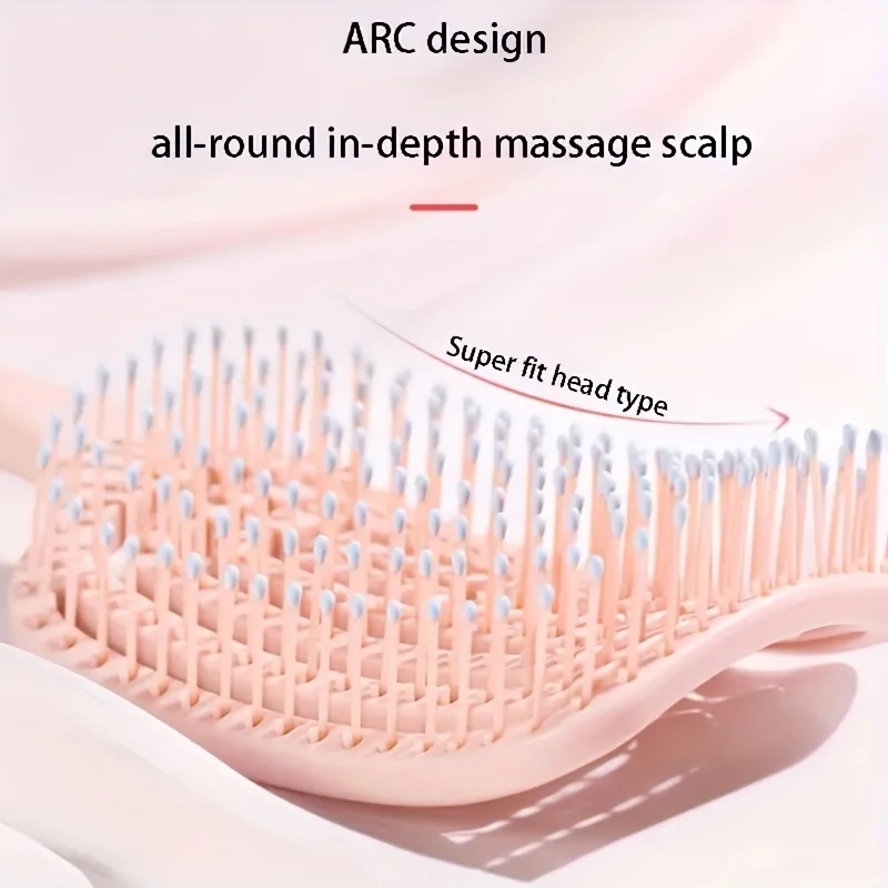 WANMEI Volumizing Detangling Hair Massage comb Hair Massage Comb with Hollowed-Out Design hair styling tools for real hair wigs - Image 2