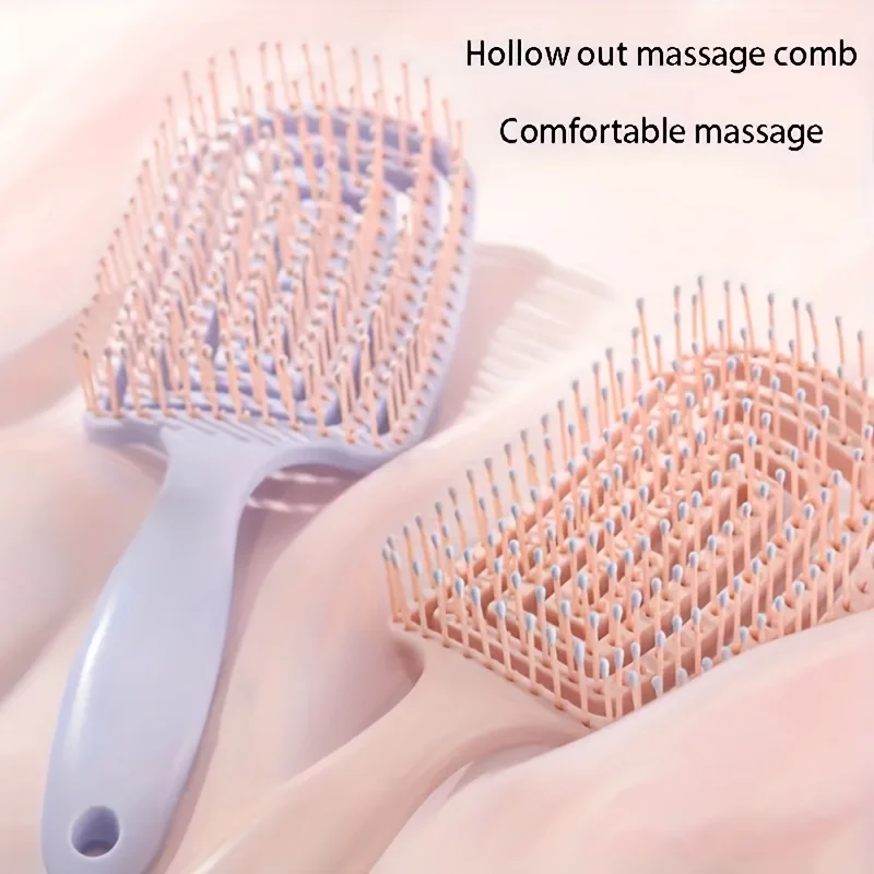 WANMEI Volumizing Detangling Hair Massage comb Hair Massage Comb with Hollowed-Out Design hair styling tools for real hair wigs - Image 3