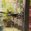 Wall Mounted Bird Bath Retro Design Garden Ornament for Patio Lawn Outdoor