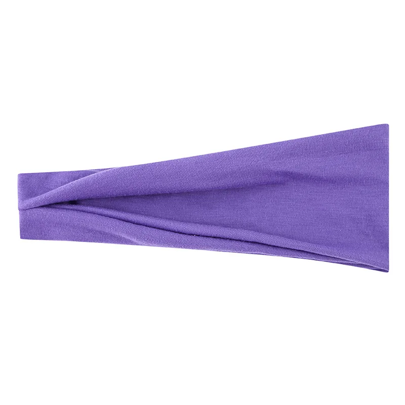 Women Headband Turban Solid Color Elastic Hair Bands Yoga Hairband Fashion Makeup Hair Hoop Vintag Headwrap Hair Accessories - Image 6