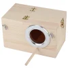 Wood Bird House 12x12x19.5cm Pet Incubation Breeding Box for Parrots Small Birds Outdoor Garden Decoration Pet Accessories