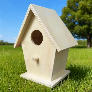 Wooden Mini Bird Cage Outdoor Hanging Birdhouse Box Garden Bird Cages Home Yard Decoration Bird Products Wooden Bird Parrot Nest