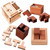 Wooden Puzzles Box For Adults Brain Teaser 3D Assembly And Disentanglement Educationl Toys Creative Idea Boutique Gifts
