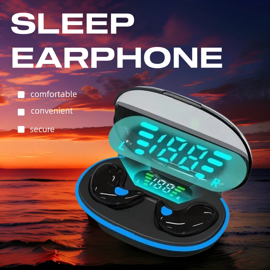 X55 Sleeping Earbuds Wireless Mini Headphones, TWS Bluetooth Earphone for Work & Sport, Hidden Stereo Headsets with Mic - Image 2