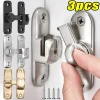 Zinc Alloy Door Bolts 90/180 Degree Flip Door Lock Home Security Sliding Doors Latch Small Gate Latches Hardware Anti-theft Lock