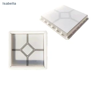 ★★Square Diamond Pattern Concrete Paver Mold, Plastic Pathway Paving Slab Mold for Garden & Patio Decoration